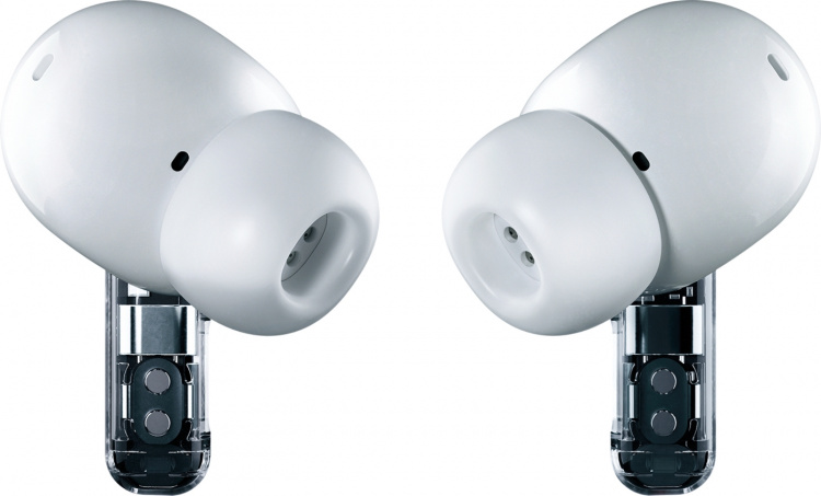 Nothing Ear-øretelefoner med støyreduksjon, hvite