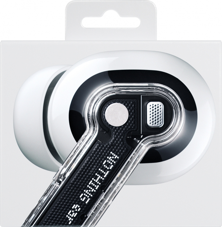 Nothing Ear-øretelefoner med støyreduksjon, hvite