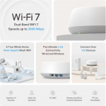 TP-Link Deco BE25 Dual-Band WiFi 7 Mesh-system, 3-pakning