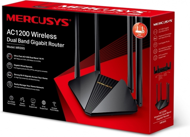 Mercusys MR30G Dual-band WiFi-ruter
