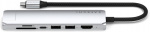 Satechi 7-i-1 USB-C Slim Multiport-adapter med Ethernet, sølv