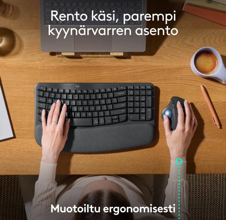 Logitech Ergo M575S -kulemus, grafitt