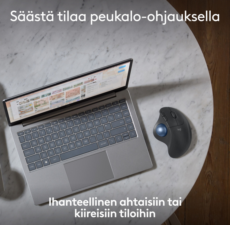 Logitech Ergo M575S -kulemus, grafitt