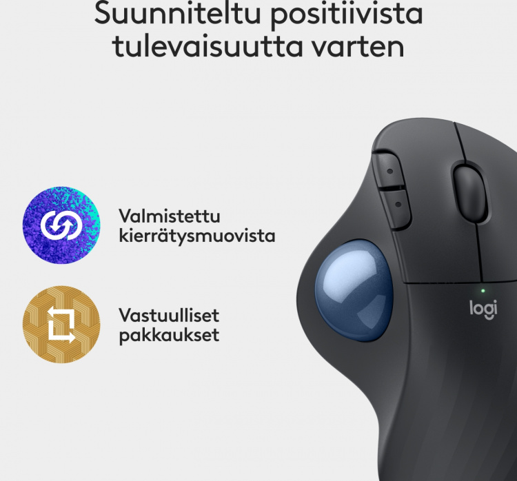 Logitech Ergo M575S -kulemus, grafitt