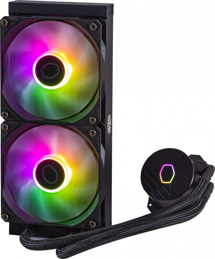 Cooler Master MasterLiquid 240L Core ARGB -væskekjølesystem, svart