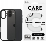 PanzerGlass CARE by PanzerGlass Urban Combat-beskyttelsesetui, Apple iPhone 16, klar / svart