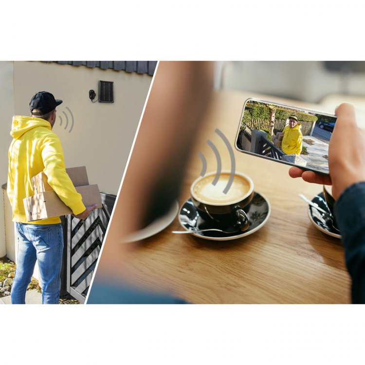 Hama Smart Overvåkingskamera Utendørs Solcelle Svart