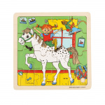 ASTRID LINDGREN Puslespill 16 Pcs Pippi Langstrømpe - Square Horse