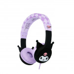 KUROMI Hodetelefon Pink Kablet On-Ear 85dB med Ører