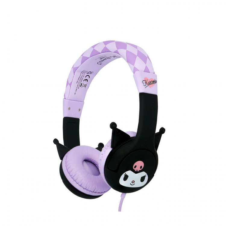 KUROMI Hodetelefon Pink Kablet On-Ear 85dB med Ører