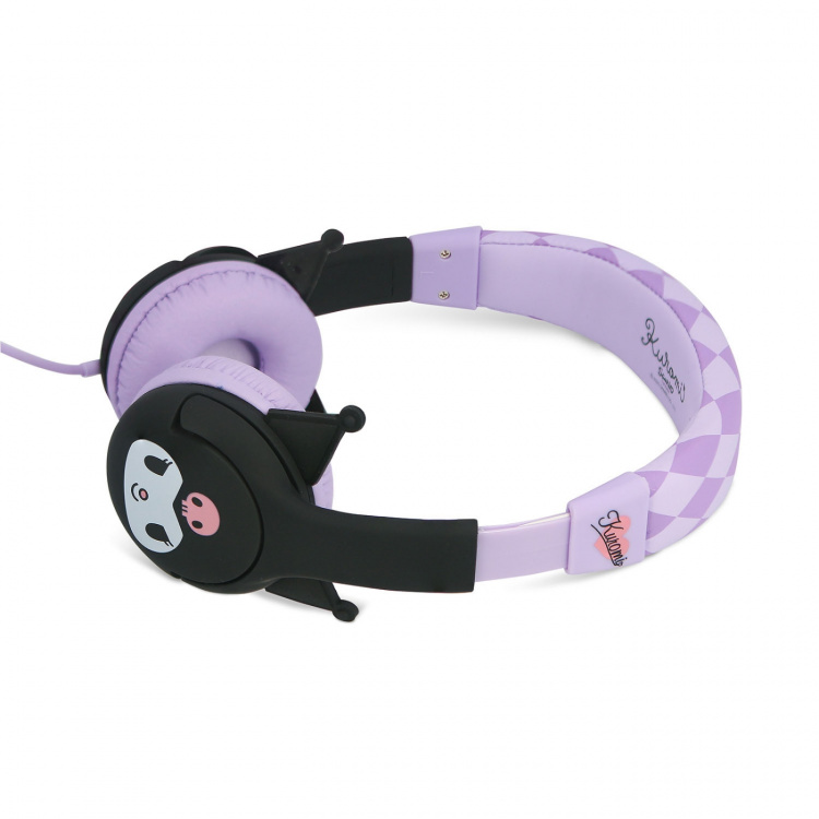 KUROMI Hodetelefon Pink Kablet On-Ear 85dB med Ører