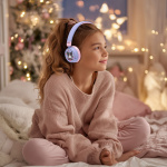 KUROMI Hodetelefoner On-Ear Trådløs 85dB/95dB Deling Aux