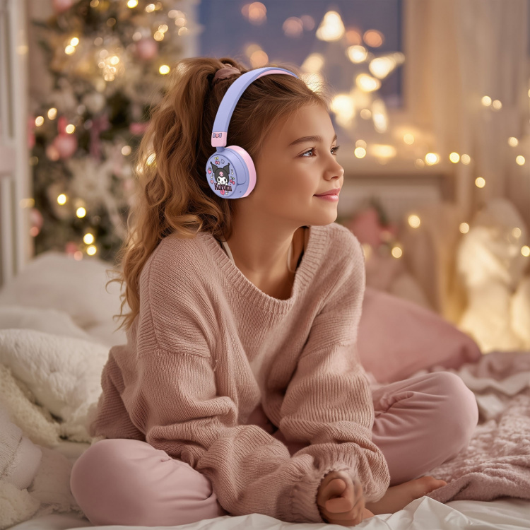 KUROMI Hodetelefoner On-Ear Trådløs 85dB/95dB Deling Aux