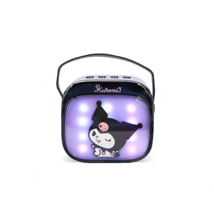 KUROMI Karaokehøyttaler Popsing Mikrofon LED