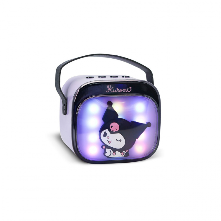 KUROMI Karaokehøyttaler Popsing Mikrofon LED