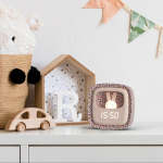 Mobility On Board Vekkerklokke med Lys Billy Clock Blue Leopard