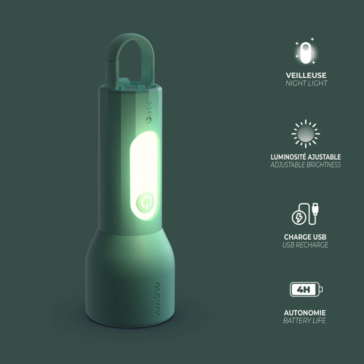 Mobility On Board Lommelykt Glowy Blå