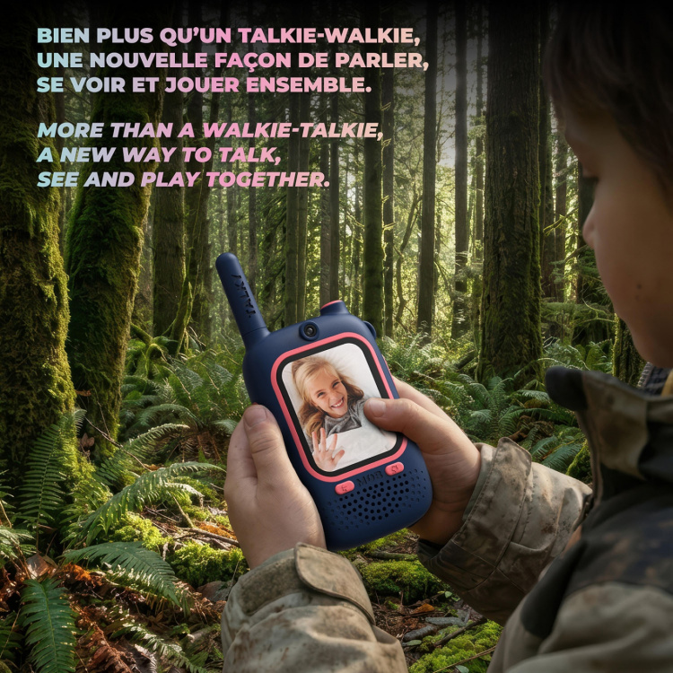Mobility On Board Walkie Talkie Video Talky Cutie Blå og Rosa