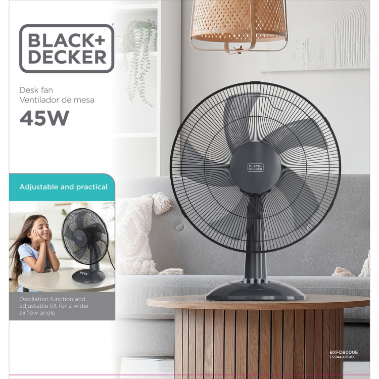 BLACK+DECKER Bordsvifte 40cm 45W Svart