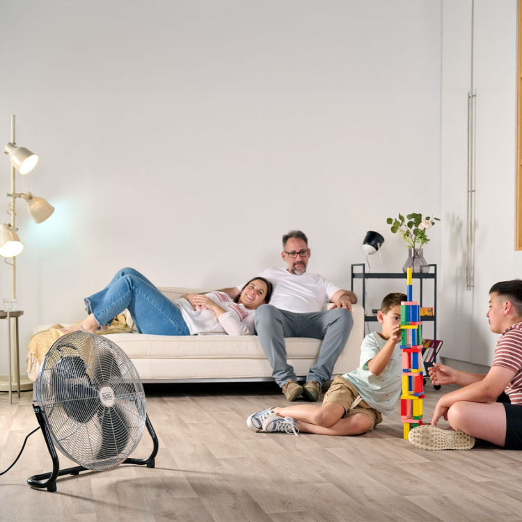 BLACK+DECKER Gulvvifte 120W Svart