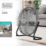 BLACK+DECKER Gulvvifte 60W Svart