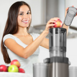 BLACK+DECKER Juicer Slow Juicer 1400W Rustfritt Stål