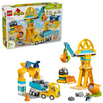 LEGO DUPLO Town – 3-i-1-byggplass og kjøretøy (10476)