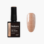 Nailura Gelpolish 347 – Champagne Gold Sparkle – 10 ml