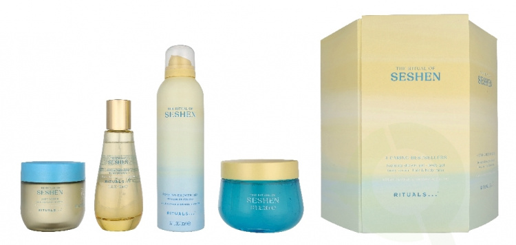 Rituals Seshen Set 650 ml Body Gel 200ml/Foaming Shower Gel 200ml/Body Scrub 150gr/Hair & Body Mist 100ml