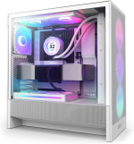 NZXT H5 Flow RGB (2024) ATX-kabinett med vindu, hvit 