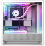 NZXT H5 Flow RGB (2024) ATX-kabinett med vindu, hvit 