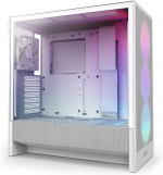 NZXT H5 Flow RGB (2024) ATX-kabinett med vindu, hvit 