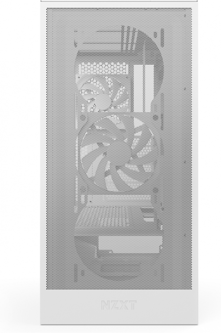 NZXT H5 Flow RGB (2024) ATX-kabinett med vindu, hvit 