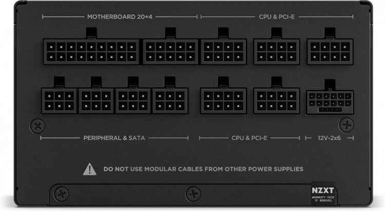 NZXT C1200 ATX 3.1-strømforsyning, 1200 W, svart