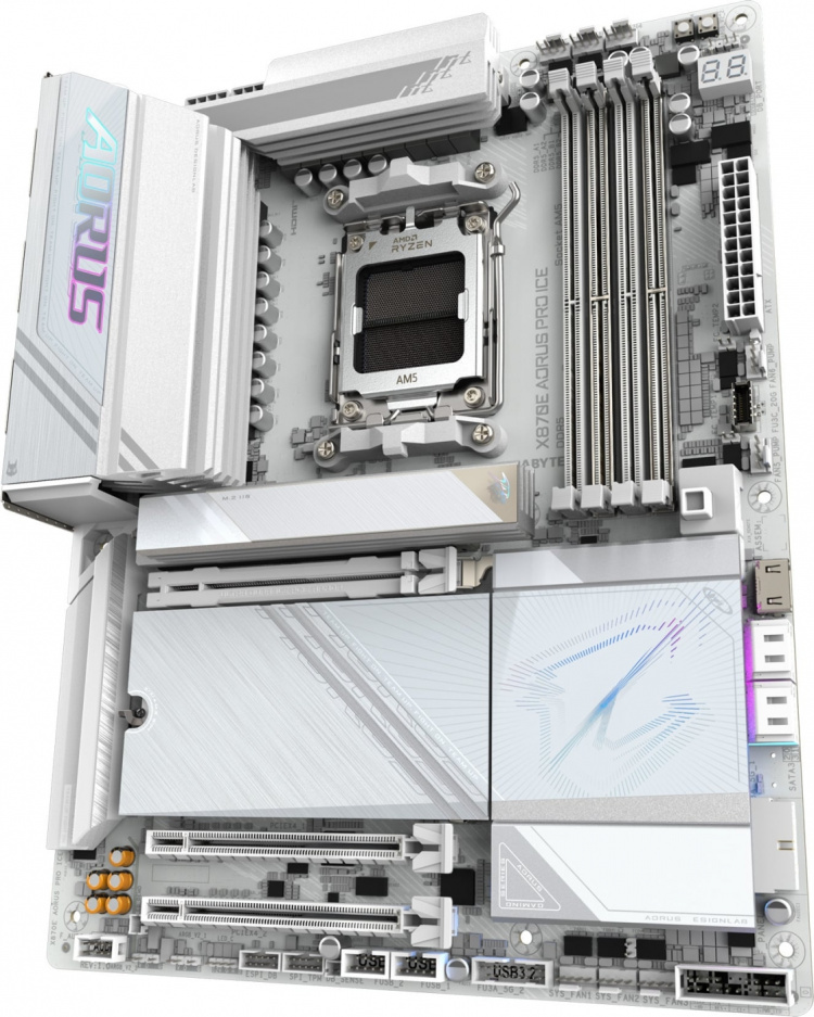 Gigabyte X870E AORUS PRO ICE ATX-hovedkort