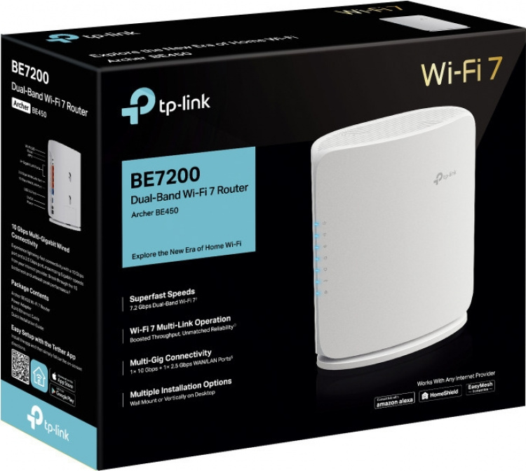 TP-Link Archer BE450 Dual-Band WiFi 7-ruter