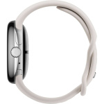 Google Pixel Watch 3 WiFi-smartklokke, 41 mm, Porcelain / Polished Silver