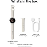 Google Pixel Watch 3 LTE-smartklokke, 45 mm, Obsidian / Matte Black