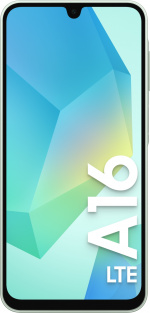 Samsung Galaxy A16 LTE-telefon, 128/4 GB, lysegrønn