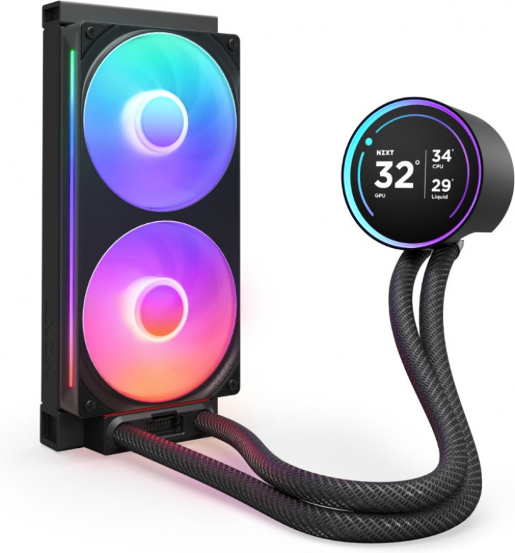 NZXT Kraken Elite RGB 240 (2024) – væskekjølesystem, svart