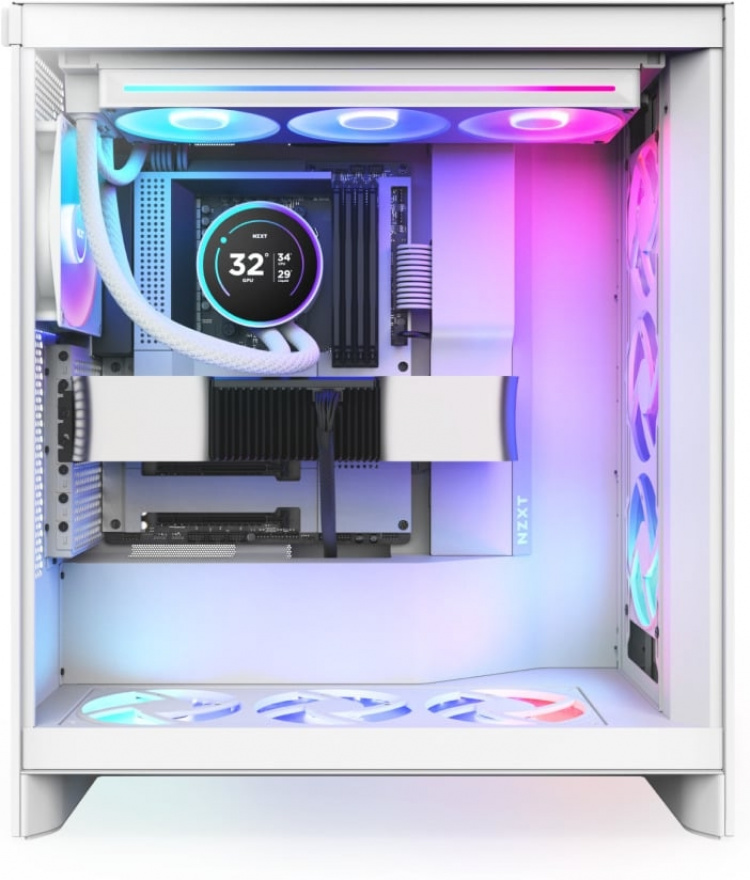 NZXT Kraken Elite RGB 360 (2024) – væskekjølesystem, hvit