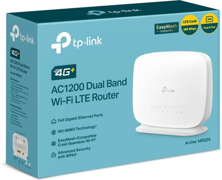 TP-Link Archer MR505 4G+ LTE-modem og WiFi-ruter Et