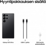 Samsung Galaxy S25 Ultra 5G-telefon, 256/12 GB, Titanium Black
