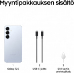 Samsung Galaxy S25 5G-telefon, 128/12 GB, Icy Blue