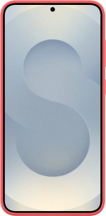 Samsung Galaxy S25+ silikonetui, rødt. Ser