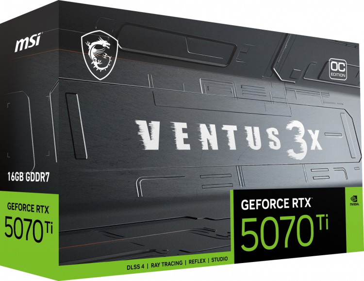 MSI GeForce RTX 5070 Ti 16G VENTUS 3X OC-grafikkortet