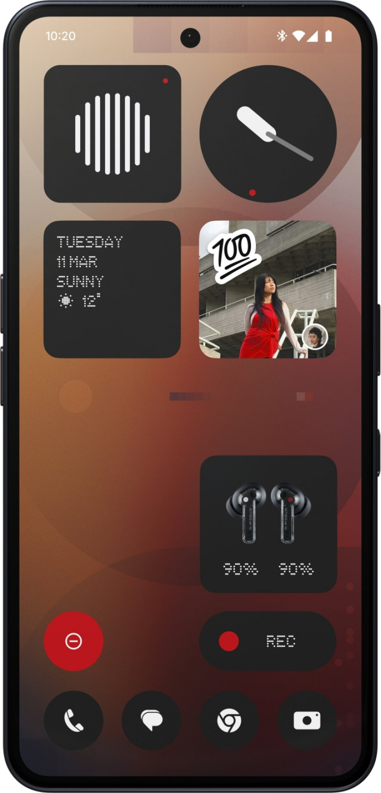Nothing Phone (3a) telefon, 256/12 GB, svart