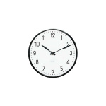 Arne Jacobsen Clocks Arne Jacobsen – Station veggklokke – Ø21 cm – Svart