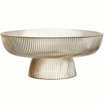 Maku Serveringsskål räfflad champagne 26 cm