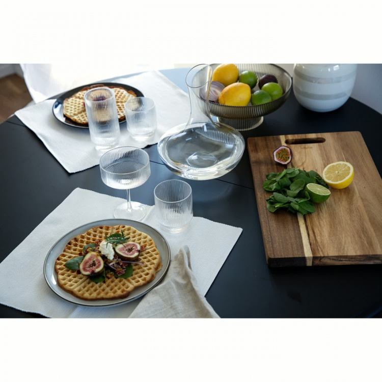 Maku Serveringsskål räfflad champagne 26 cm